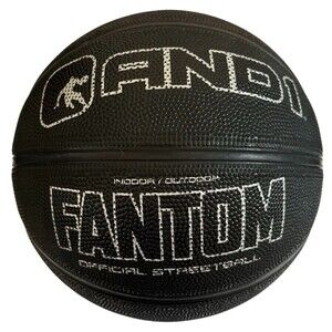 AND1 Fantom Rubber Basketball Official Regulation Size 7 29.5 inches Rubber NEW